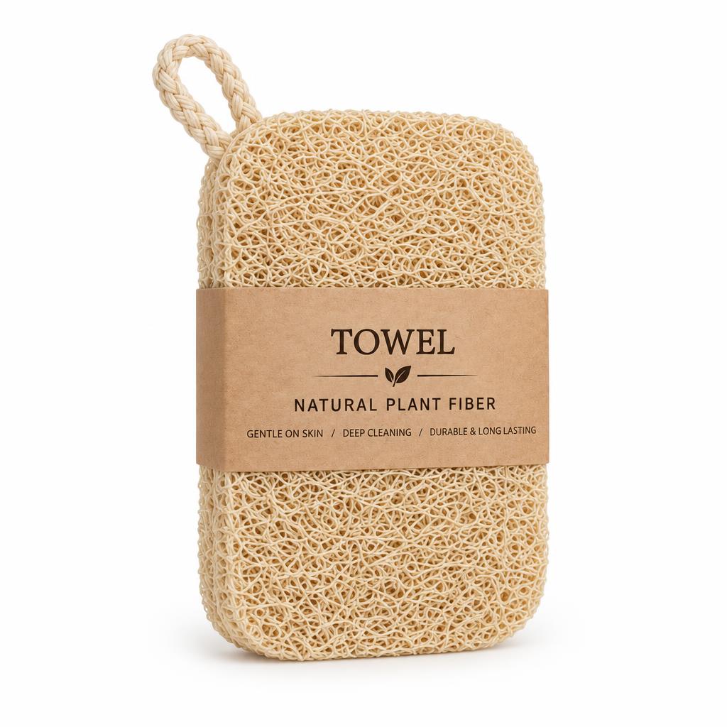 Loofah Dish Scrubber with Hanging Loop