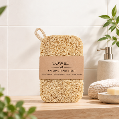 Loofah Dish Scrubber with Hanging Loop