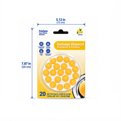 Garbage Disposal Cleaner Drops – 20 Count